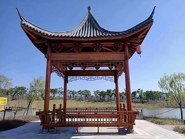 古建四角涼亭